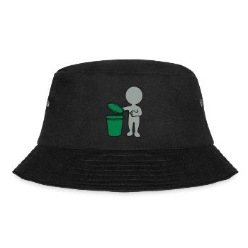 trashcan man 3c - Bucket Hat - black - Front - Lela (165cm)
