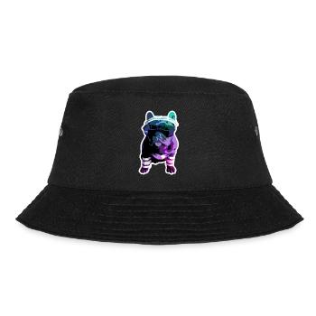 Hipster-Dogge - Bucket Hat - Schwarz - Vorne - Lela (165cm)