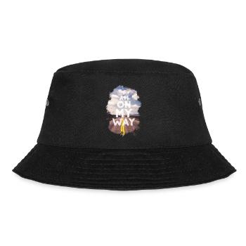 i am on my way - Bucket Hat - Schwarz - Vorne - Lela (165cm)