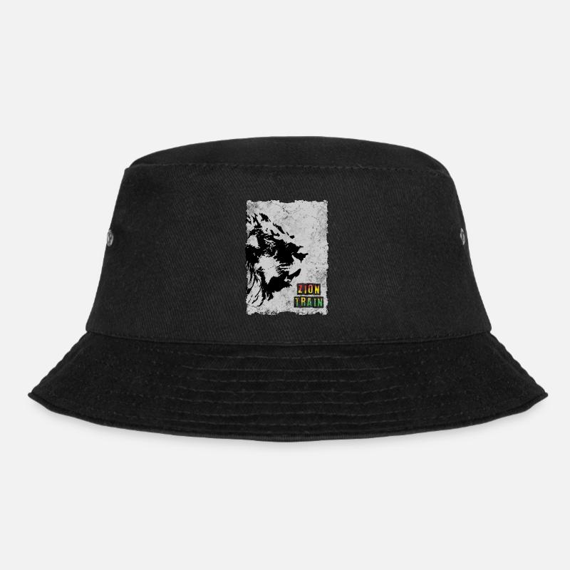 Reggae Zion Train Löwe - Bucket Hat - Schwarz