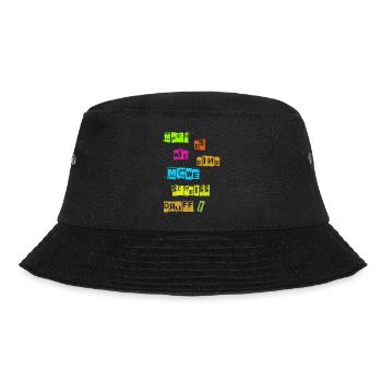 Mach es wie eine Möwe scheiß Drauf - Bucket Hat - Schwarz - Vorne - Lela (165cm)