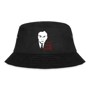Nein Doch Ooh Spruch Motiv - Bucket Hat - Schwarz - Vorne - Lela (165cm)