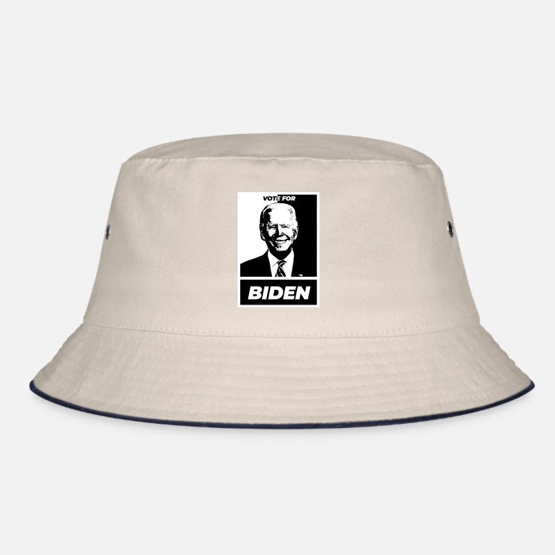 Vote for biden simple white Bucket Hat