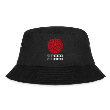 SPEEDCUBER Megaminx 3D. Cubing-Cuber-Speedcubing - Bucket Hat - Schwarz - Vorne - Lela (165cm)