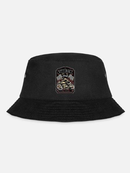 motorcycle - Bucket Hat - black