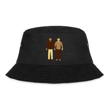Gay couple in love - Bucket Hat - black - Front - Lela (165cm)