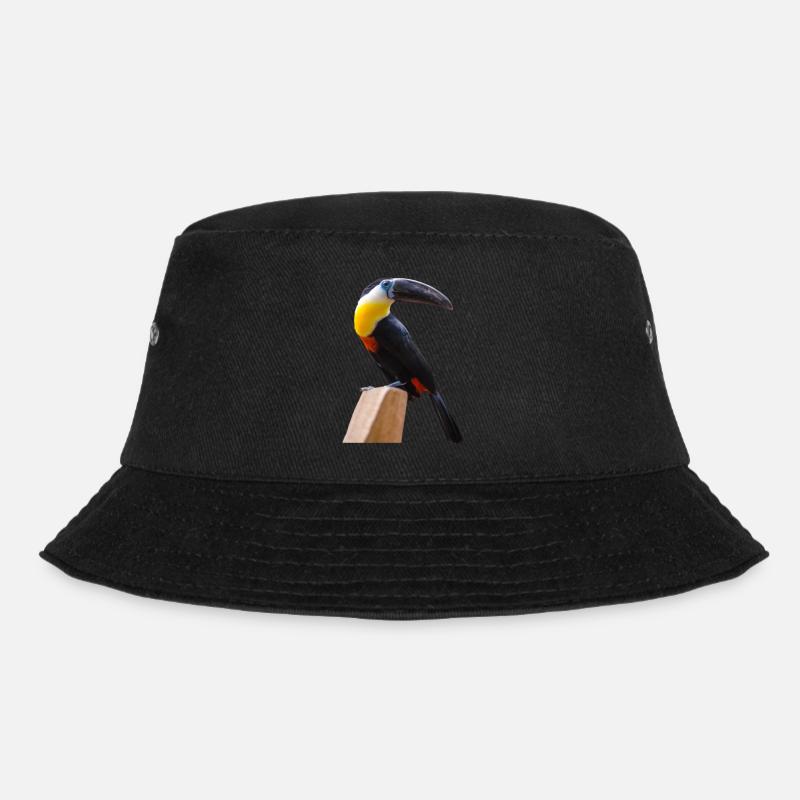 langSchnabel Vögel - Bucket Hat - Schwarz