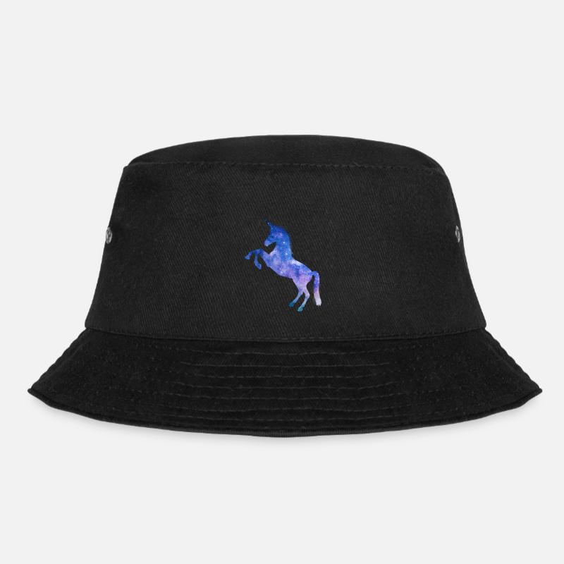 Galaxy Space Einhorn - Bucket Hat - Schwarz