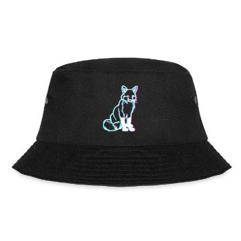 Fox 3D forest animals - Bucket Hat - black - Front - Lela (165cm)
