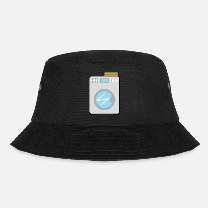 Waschmaschine - Bucket Hat - Schwarz
