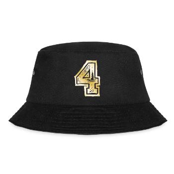 4 Number Gold - Bucket Hat - black - Front - Lela (165cm)