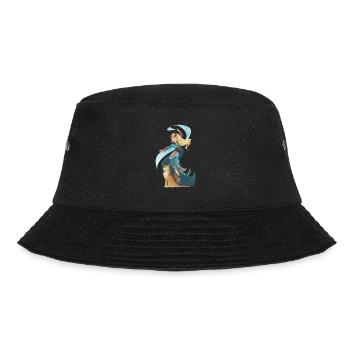 Zauberin Hexe Norden Vikings Magie mit Tier - Bucket Hat - Schwarz - Vorne - Lela (165cm)