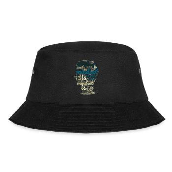 Mindset is Everything - Bucket Hat - Schwarz - Vorne - Lela (165cm)