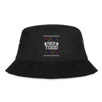 His Margo Her Todd Ugly Christmas Couple Matching - Bucket Hat - black - Front - Lela (165cm)