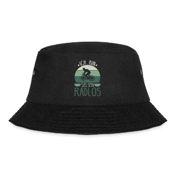 Ich Bin selten Radlos - Bucket Hat - Schwarz - Vorne - Lela (165cm)