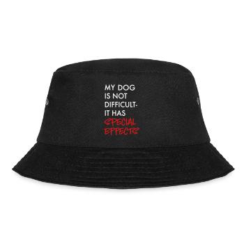 Hund - Bucket Hat - Schwarz - Vorne - Lela (165cm)