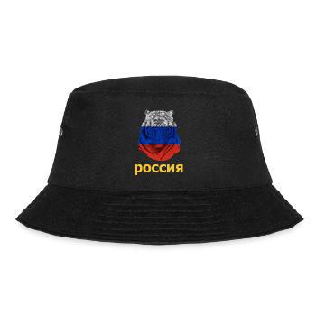 Russian Tiger in Russia Flag Russian Strong - Bucket Hat - black - Front - Lela (165cm)
