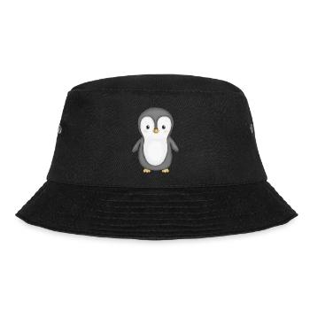 süßer Pinguin - Bucket Hat - Schwarz - Vorne - Lela (165cm)