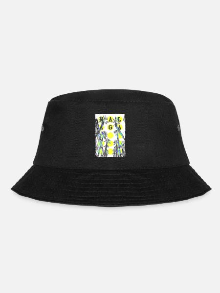 Malaga Spanien Stadt Skyline Heimat Liebe Urlaub - Bucket Hat - Schwarz