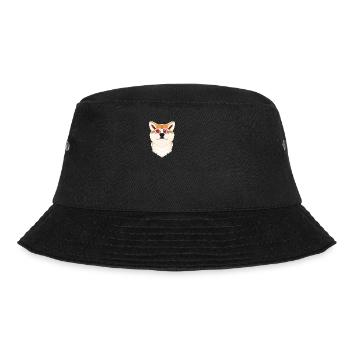 Akita Inu Japan Sunglasses I Japanese Flag - Bucket Hat - Schwarz - Vorne - Lela (165cm)