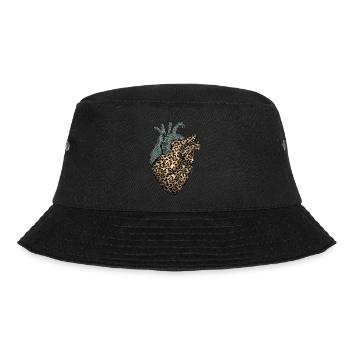 Vintage Heart - Bucket Hat - black - Front - Lela (165cm)