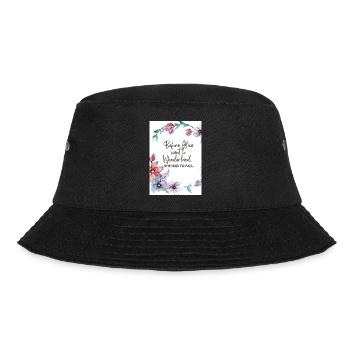 Before Alice went to Wonderland - Bucket Hat - black - Front - Lela (165cm)