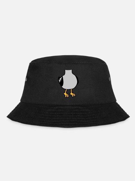 Möwe ohne Kopf Kostüm - Bucket Hat - Schwarz