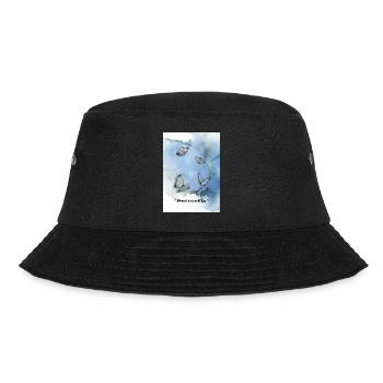 Butterfly/ Schmetterling - Bucket Hat - Schwarz - Vorne - Lela (165cm)