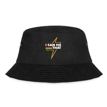 Fix That Lustiges Zitat Elektriker Arbeiter - Bucket Hat - Schwarz - Vorne - Lela (165cm)