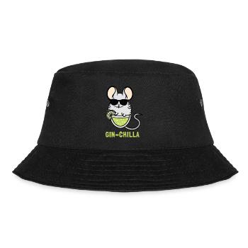 Chinchilla Gin Gin- - Bucket Hat - Schwarz - Vorne - Lela (165cm)