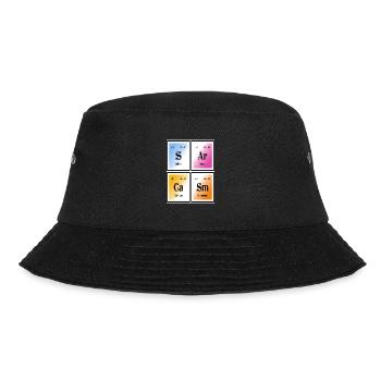 Sarcasm | Periodic Table of Elements - Bucket Hat - black - Front - Lela (165cm)