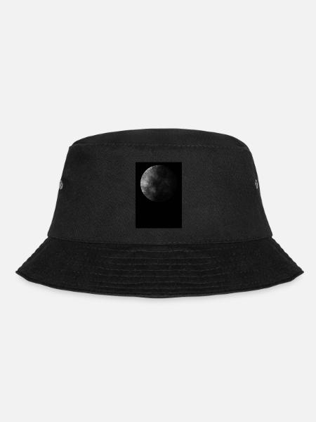 Moon, black background - Bucket Hat - black