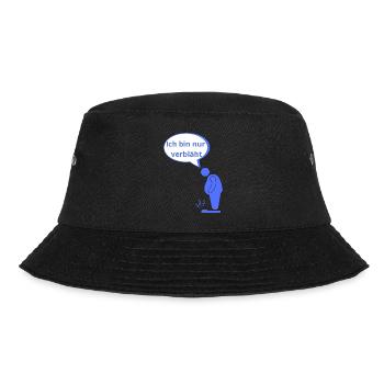 verbläht - Bucket Hat - Schwarz - Vorne - Lela (165cm)