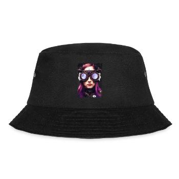 Steampunk Welt - Bucket Hat - Schwarz - Vorne - Lela (165cm)