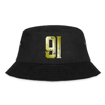91 Number Symbol - Bucket Hat - black - Front - Lela (165cm)