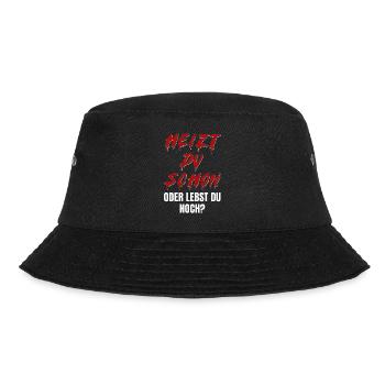 Heizt du schon oder lebst du noch? Halloween sarka - Bucket Hat - Schwarz - Vorne - Lela (165cm)