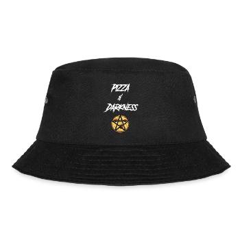 Goth Pizza Und Dunkelheit - Bucket Hat - Schwarz - Vorne - Lela (165cm)