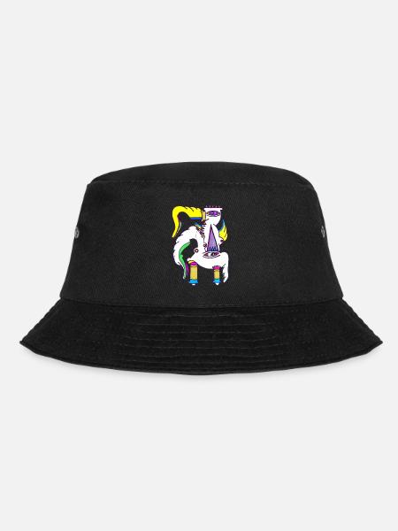 Einhorn Gockel - Bucket Hat - Schwarz