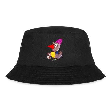 TV ist scheiße - Bucket Hat - Schwarz - Vorne - Lela (165cm)