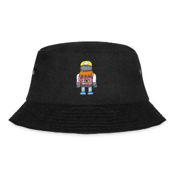 Technorobot - Bucket Hat - Schwarz - Vorne - Lela (165cm)