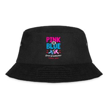 Pink or Blue Great-Grandmother Loves You Gender - Bucket Hat - Schwarz - Vorne - Lela (165cm)