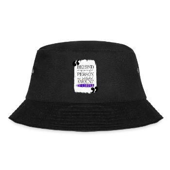 coffee lover cappuccino humor roastedbeans happy - Bucket Hat - Schwarz - Vorne - Lela (165cm)
