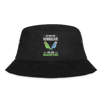 Budgerigar Gifts | Pets Bird Birds - Bucket Hat - black - Front - Lela (165cm)