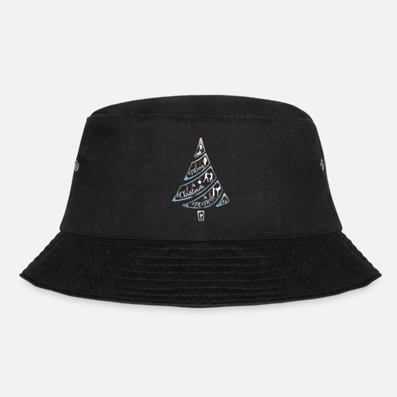Weihnachtsbaum Kampfsport Boxen Karate Judo - Bucket Hat - Schwarz