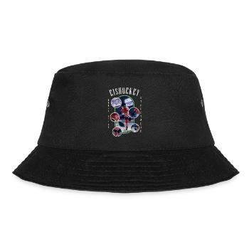 Eishockey Eishockeyspieler Spieler Vintage Retro - Bucket Hat - Schwarz - Vorne - Lela (165cm)