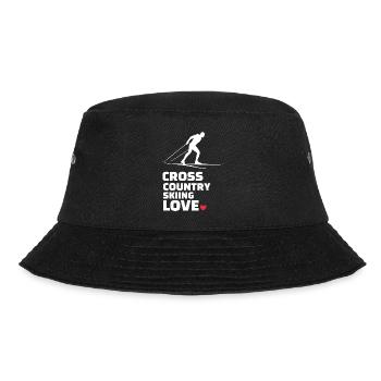 Ich Liebe Langlauf Stilvolles - Bucket Hat - Schwarz - Vorne - Lela (165cm)