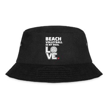 Ich Liebe Beachvolleyball Stilvolles - Bucket Hat - Schwarz - Vorne - Lela (165cm)