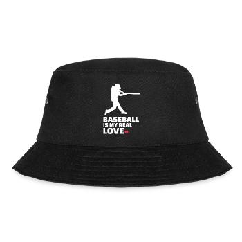Ich Liebe Baseball Stylish Baseball Silhouette - Bucket Hat - Schwarz - Vorne - Lela (165cm)