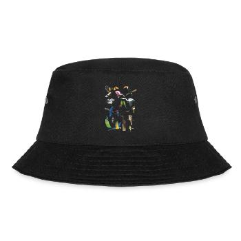 bunte Vögel - Bucket Hat - Schwarz - Vorne - Lela (165cm)