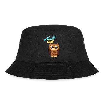 NachtEule - Bucket Hat - Schwarz - Vorne - Lela (165cm)
